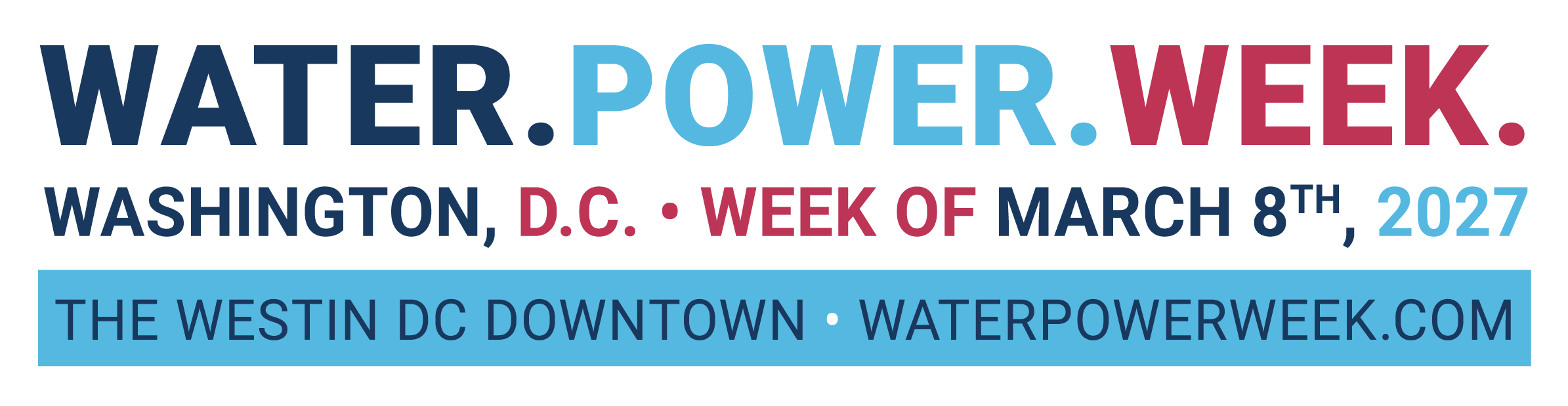 Water Power Week, Washington, D.C - March 31 - April 2, 2025